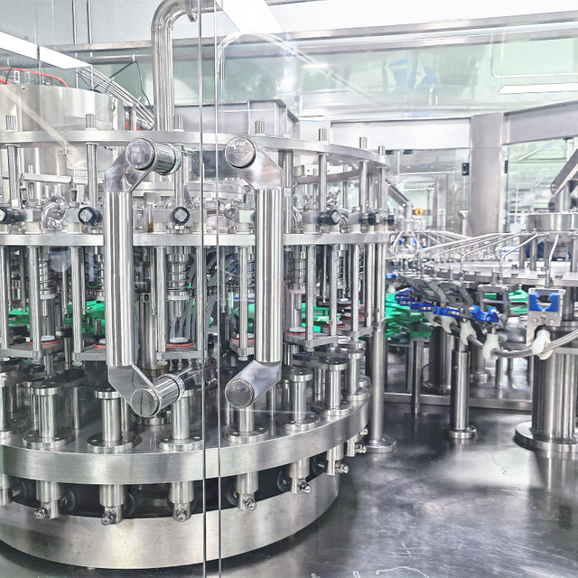 3 में 1 कांच की बोतल का रस भरने की मशीन